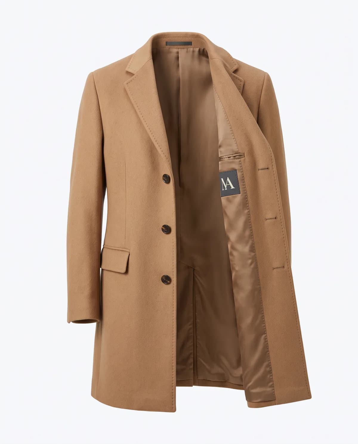 Pardessus laine camel